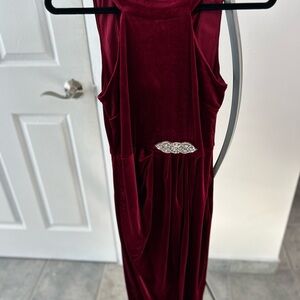 Private Label Burgundy Backless Dress